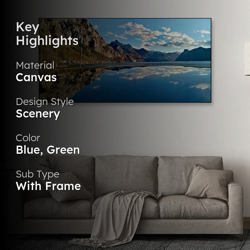 Lake Vista Canvas Wall Painting media 2
