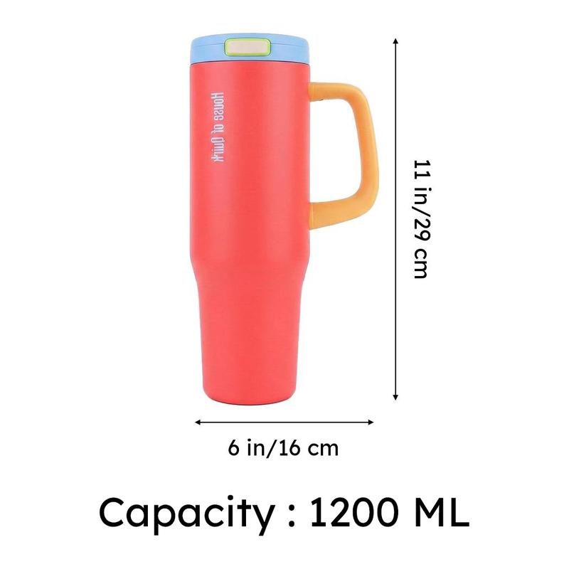 AuraGrip Stainless Steel Tumbler (1200 ML) - Orange media 11