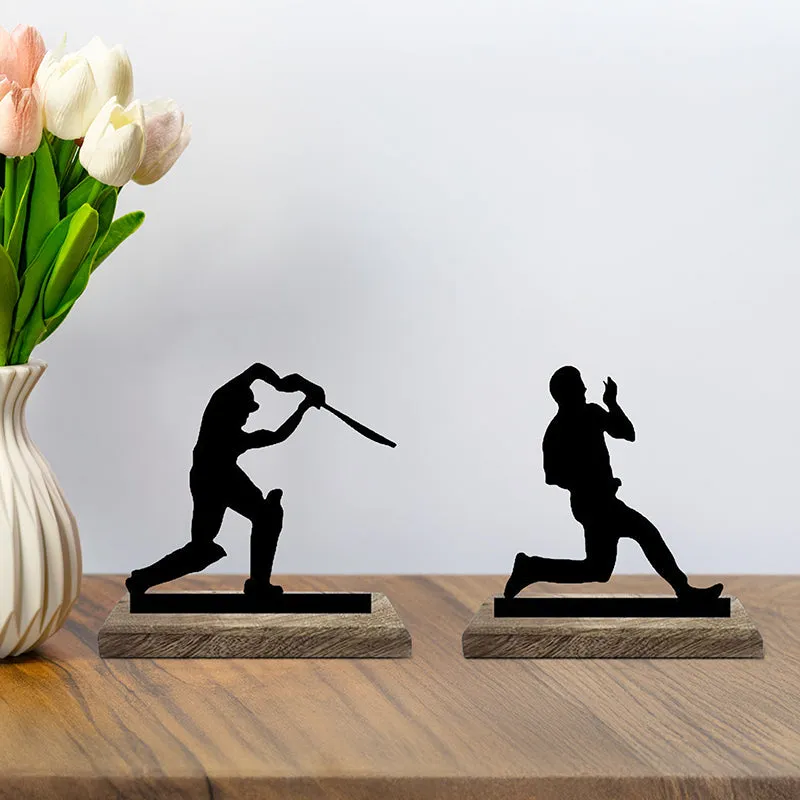 Cricketer Showpiece - Set Of Two media 1