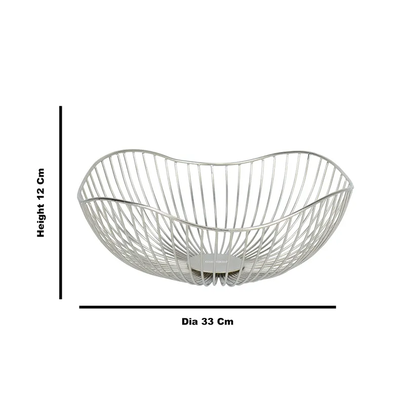 Ruflo Iron Fruit Basket - Silver media 5