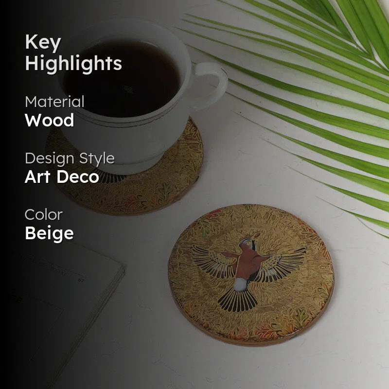 Regal Wings Wooden Coasters - Set Of Two media 2