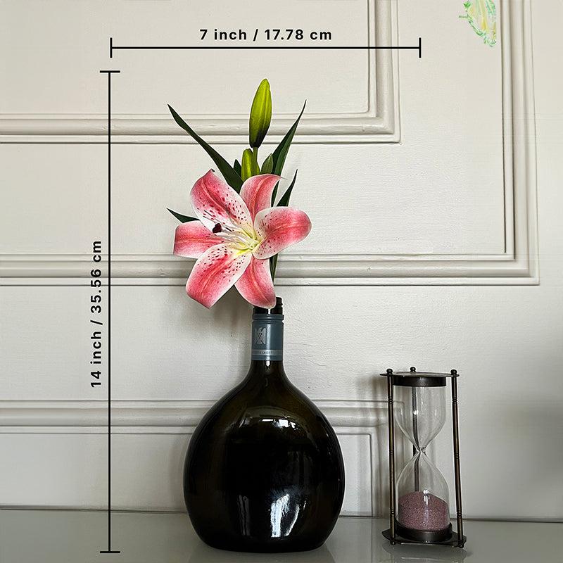 Faux Everlasting Lily Flower Stick - Peach media 4