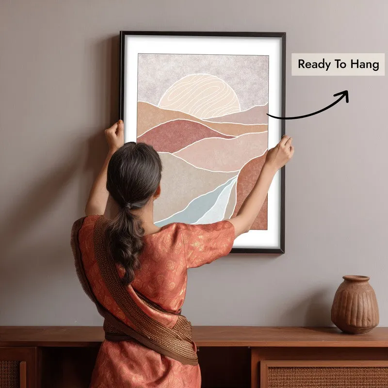 Celestial Ridge Canvas Wall Painting With Black Frame media 10