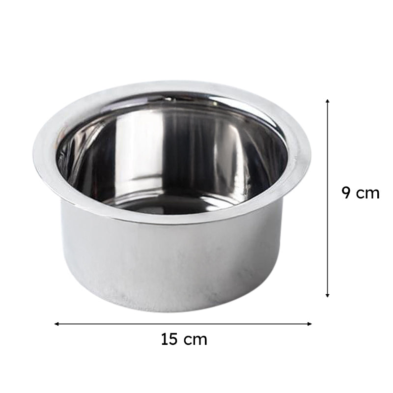 Avsa Stainless Steel Pateela - 700 mL / 6 Inches media 7
