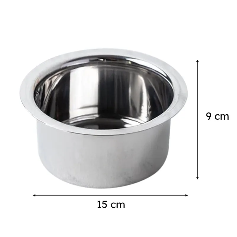 Avsa Stainless Steel Pateela - 700 ML / 6 Inches - 7