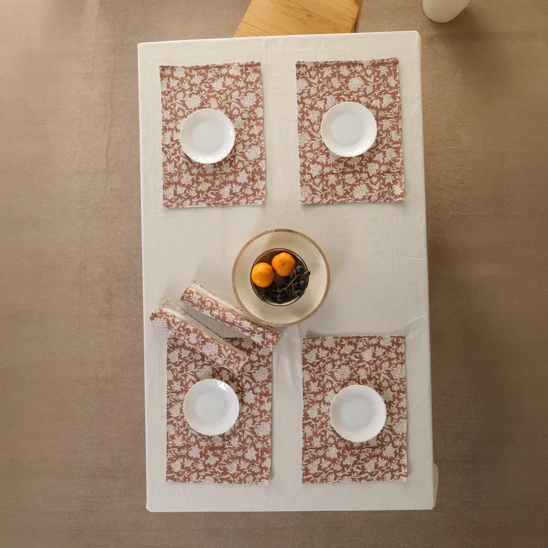 Rustic Indian Canvas Table Mats - Set Of Six media 3