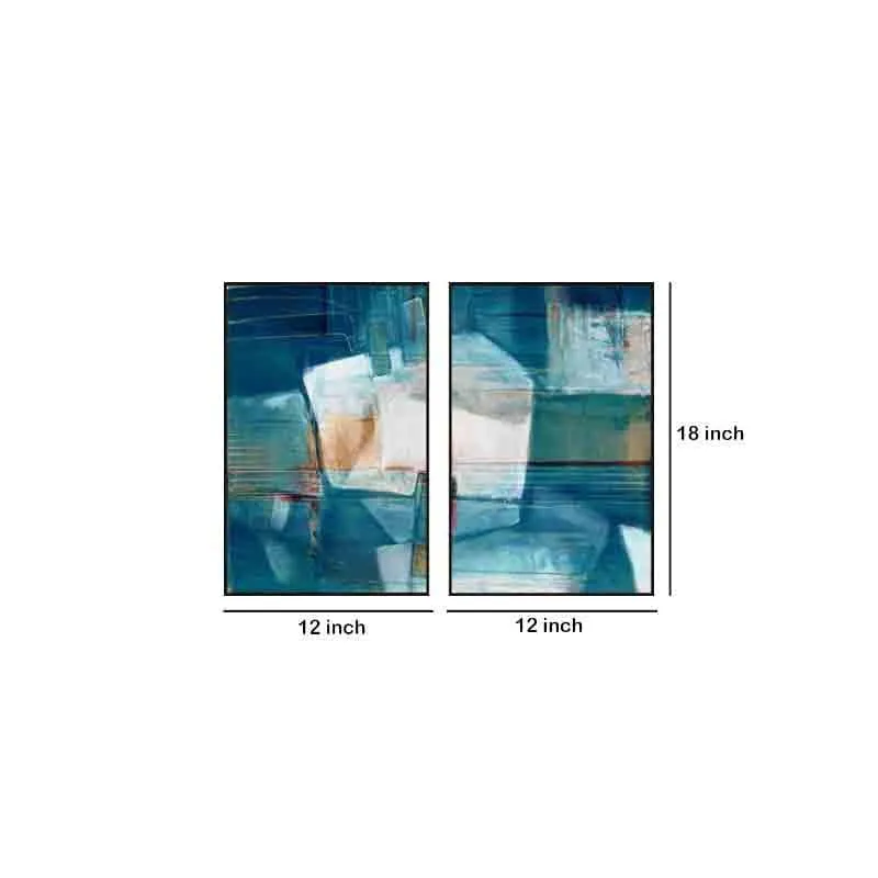 Sapphire Saga Wall Art - Set Of Two media 7