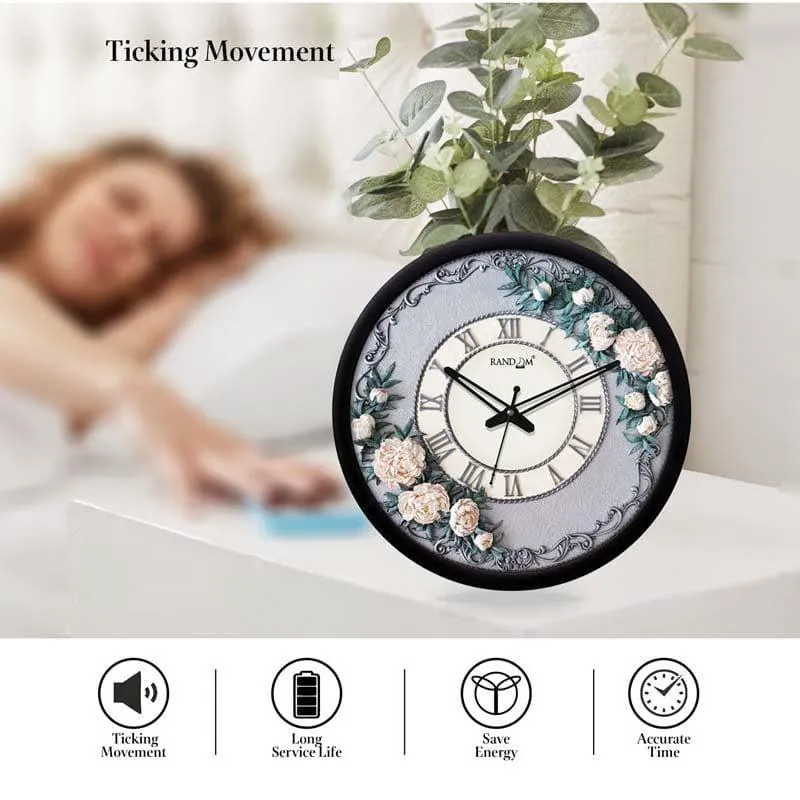 Mystic floral Wall Clock media 6