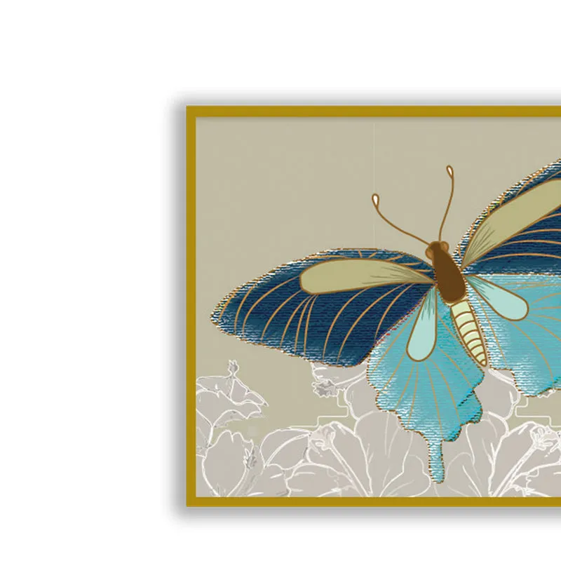 Butterfly's Whimsy Wall Art with Gold Frame media 5