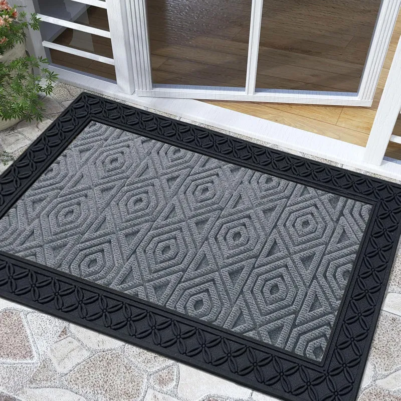 Coire Hexa Coir Door Mats - Light Grey media 3