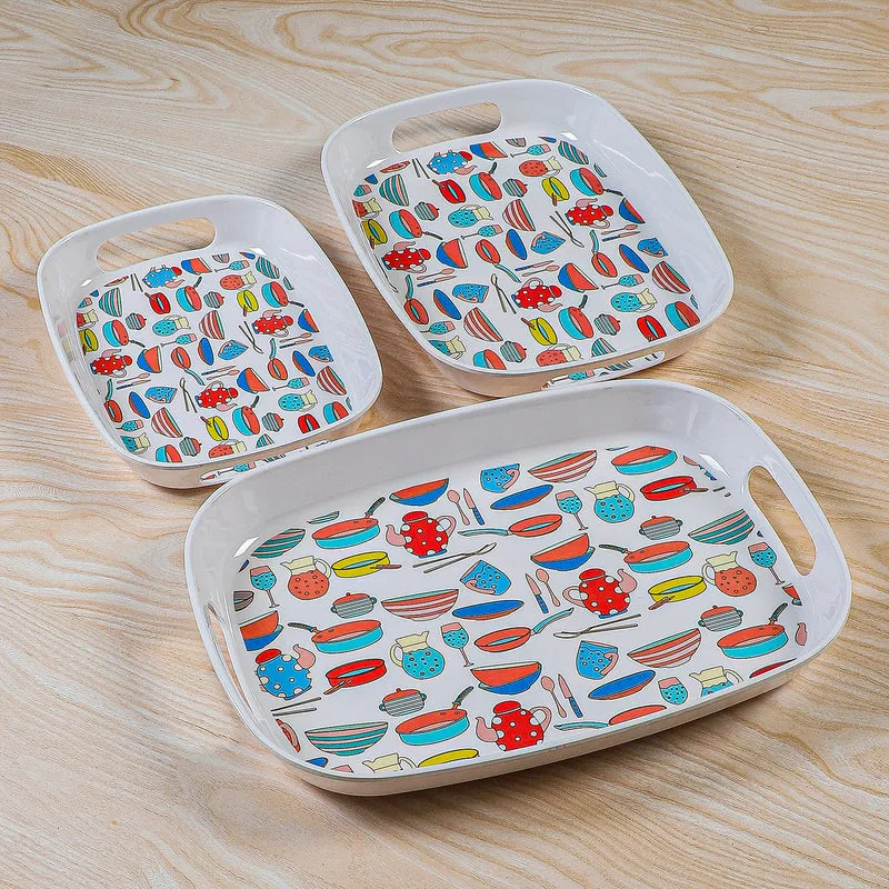 Cookery Clan Serving Tray - Set Of Three media 5