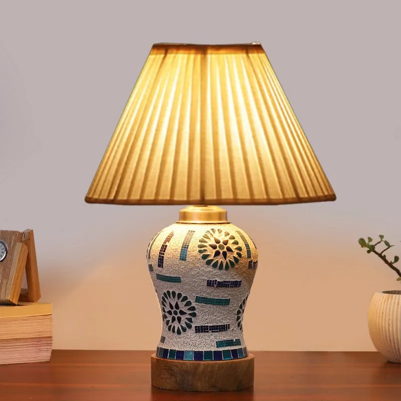 Sonara Pleatra Wooden Table Lamp - Multicolor media 3