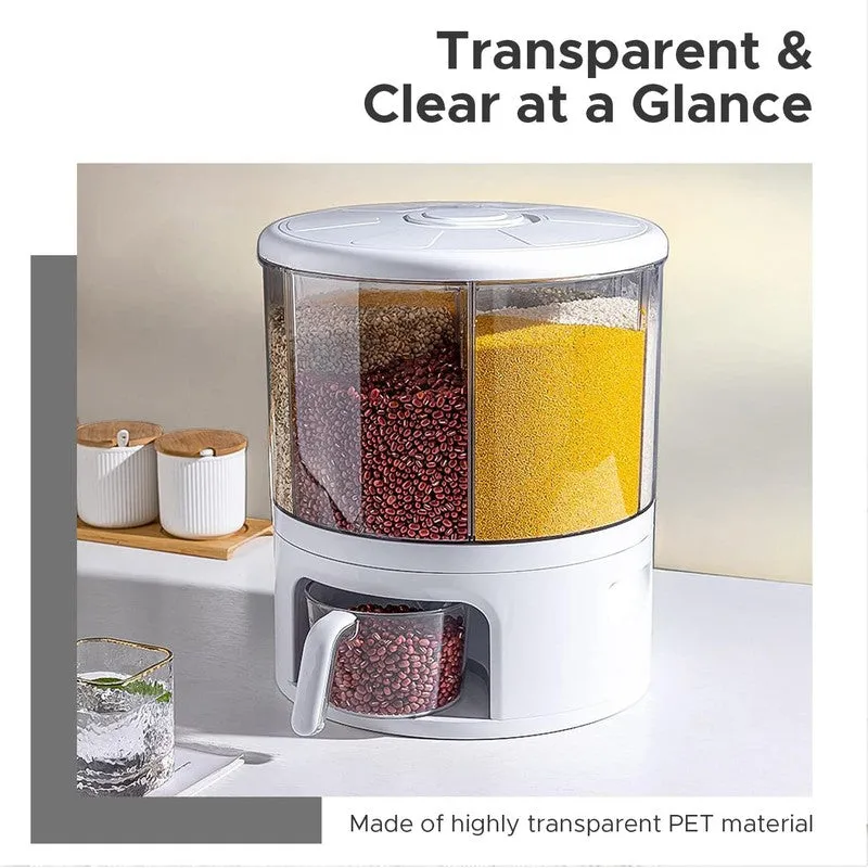 Laxis SpinServe Transparent Polypropylene Container - 10 L media 7