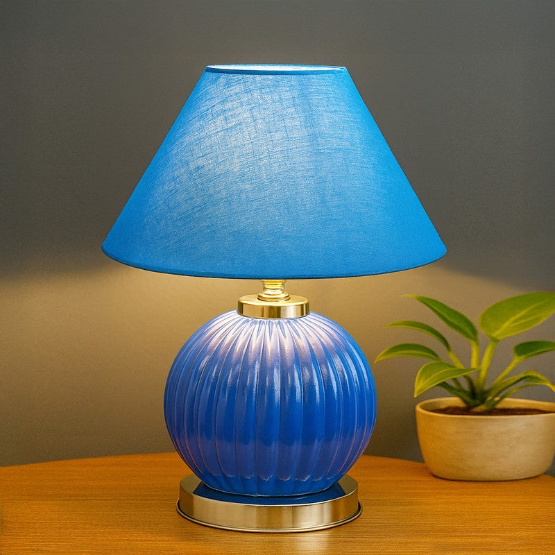 Glacera Glow Glass Table Lamp - Blue