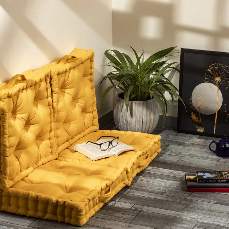 Marlon Floor Cushion (Yellow) - Set Of Four media 1