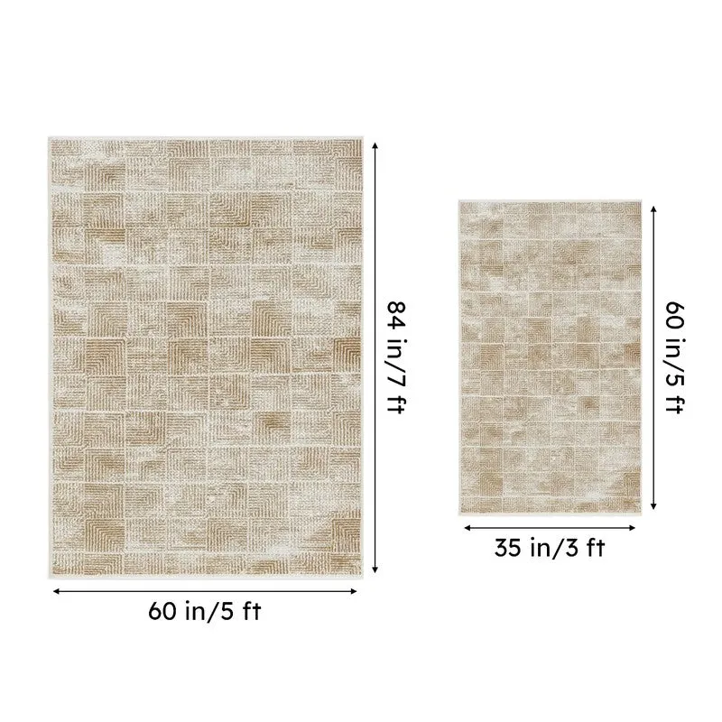 Merca Nylon Dhurries - Beige media 6
