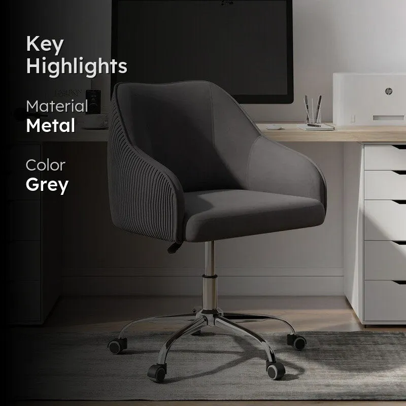 Seatron Metal Office Chair - Grey media 2