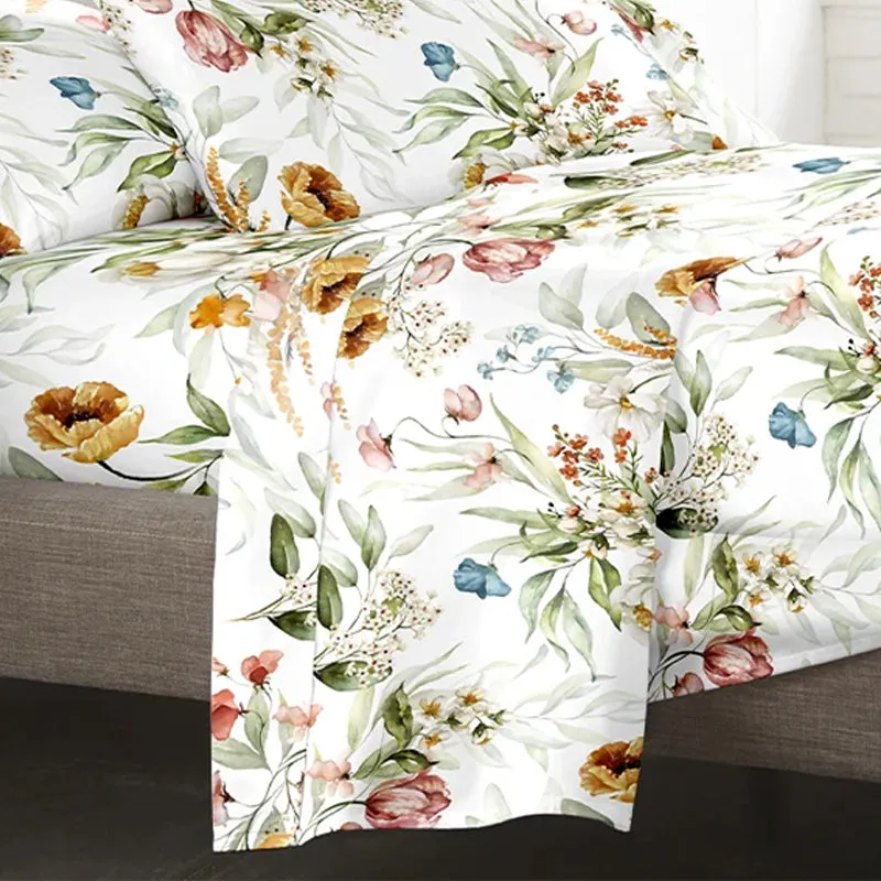Autumn Flora Printed Cotton Duvet Cover media 4
