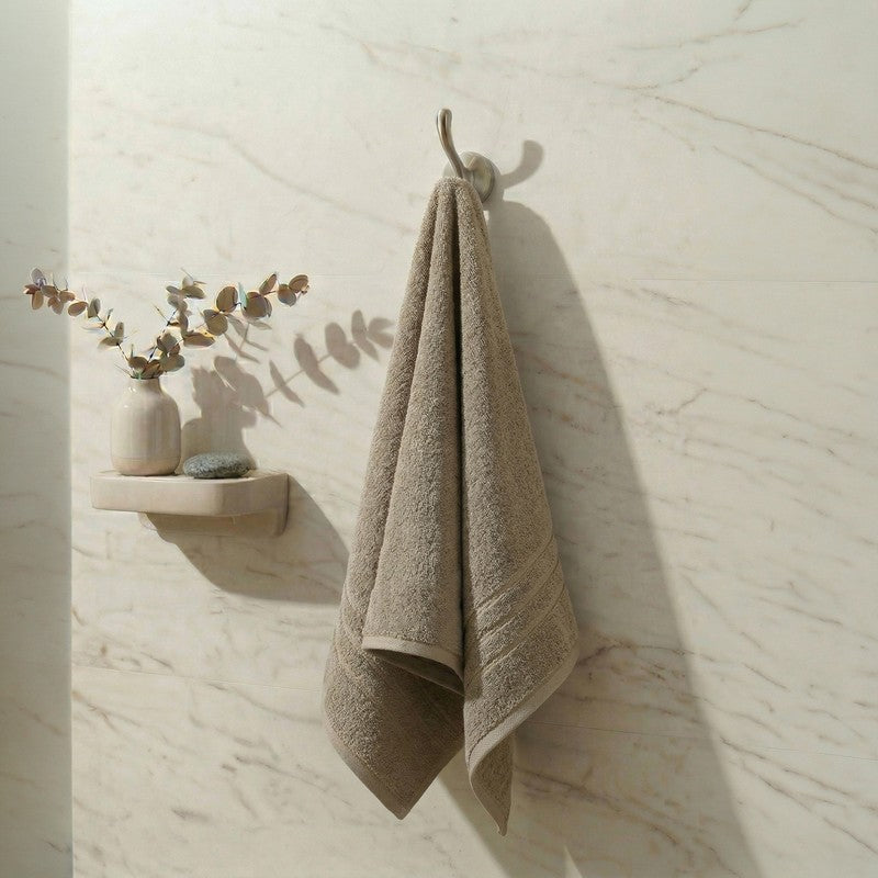 Monte Carlo Dry Muse I Pure Cotton Bath Towel - Beige - 60 x 120 cms