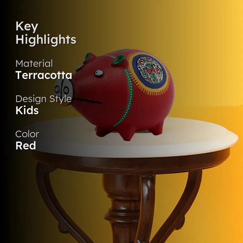 Rufo Red Piggy Bank media 2