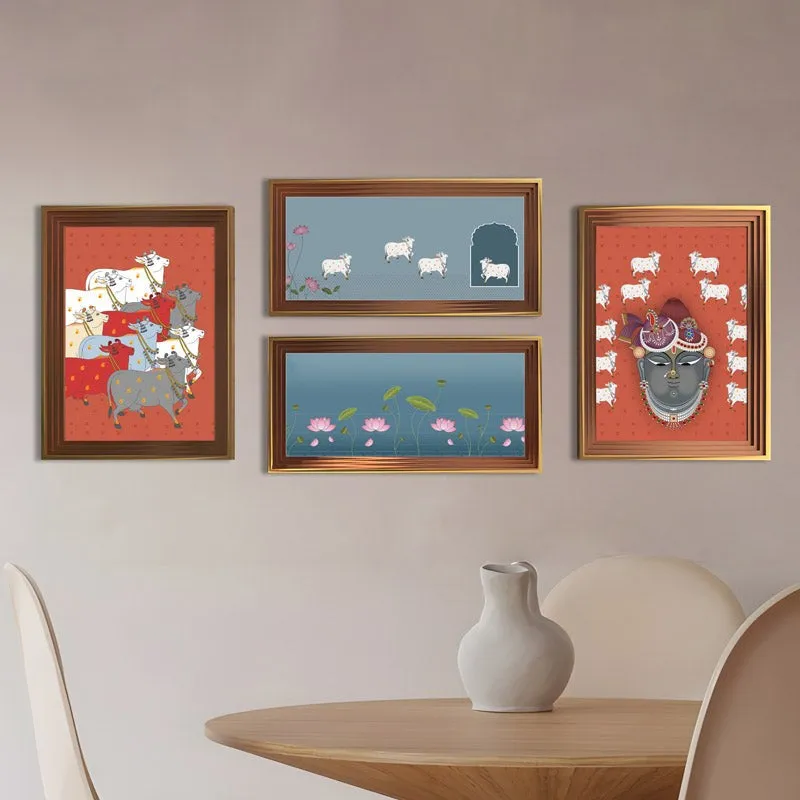 Kanha Nandi Wall Art - Set of Four media 4