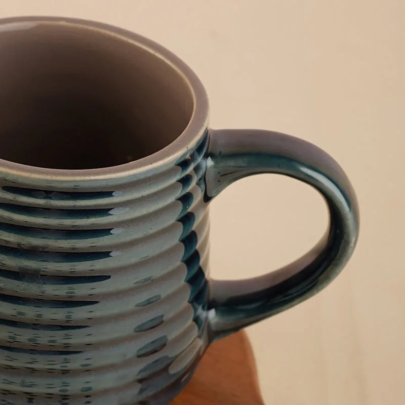 Antonella Ceramic Tea Cup (210 mL)/Blue) media 3