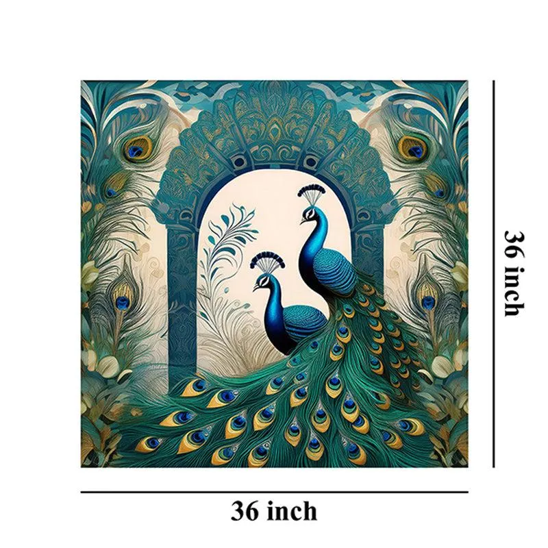 Archways Peacocks Poly Canvas Wall Painting media 9