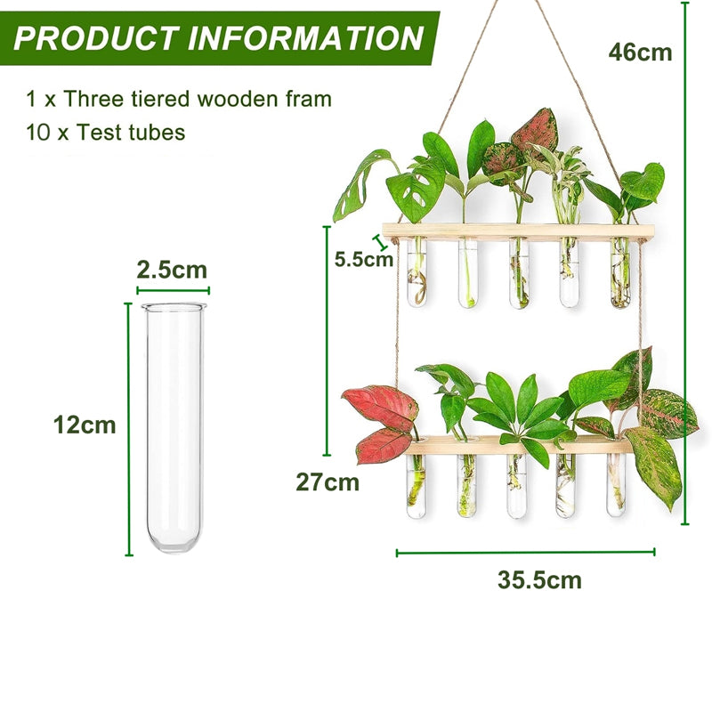 Bade Hanging Test Tube Planter media 6