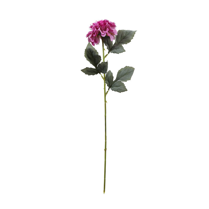 Artificial Realistic Chrysanthemum Flower Stick (Purple) - Set Of Five media 7