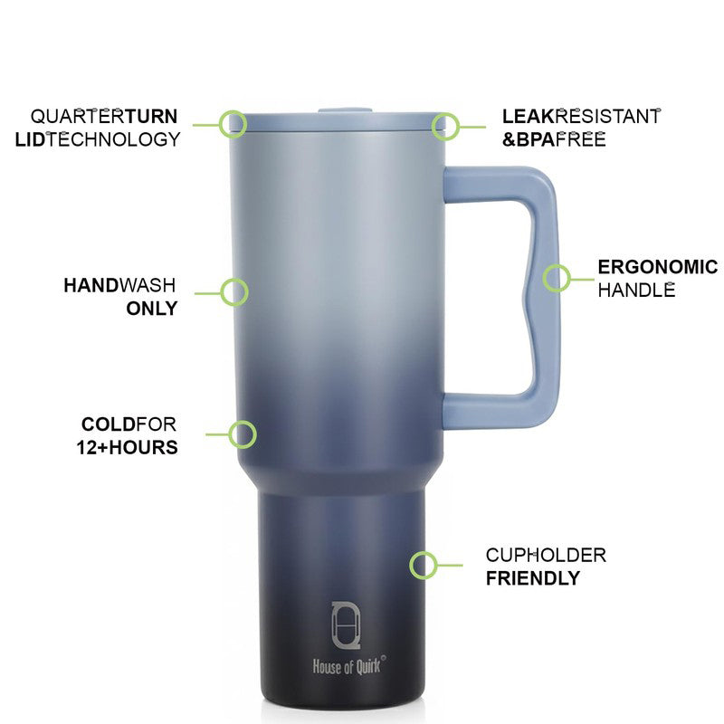 Luxe Fade Stainless Steel Tumbler - 1200 ML media 7