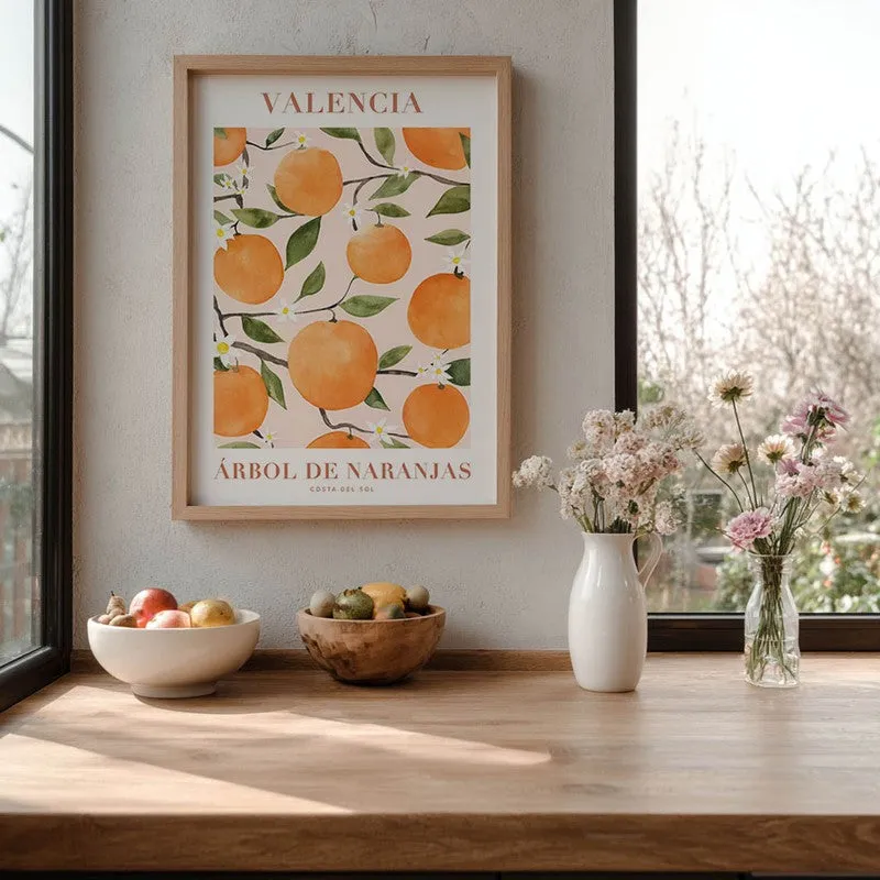 Citrus Serenade Archival Canvas Wall Art - Brown media 6