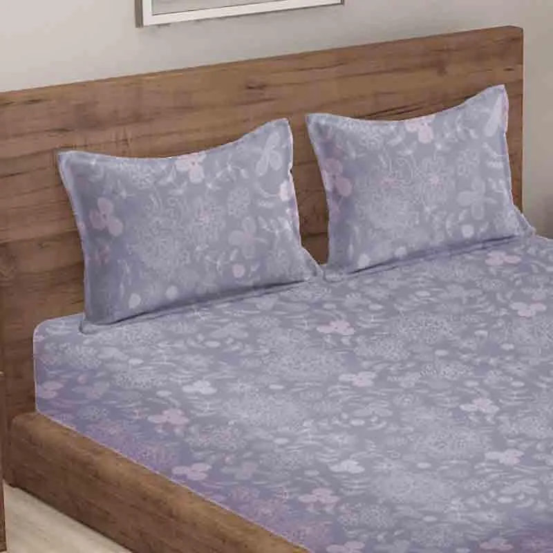 Gairdn Bedsheet (Blue) - 140 GSM media 4
