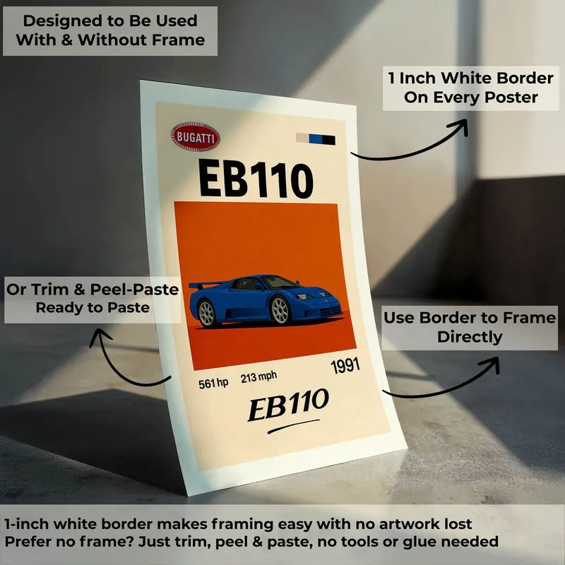 EB110 Speedster Wall Poster media 8