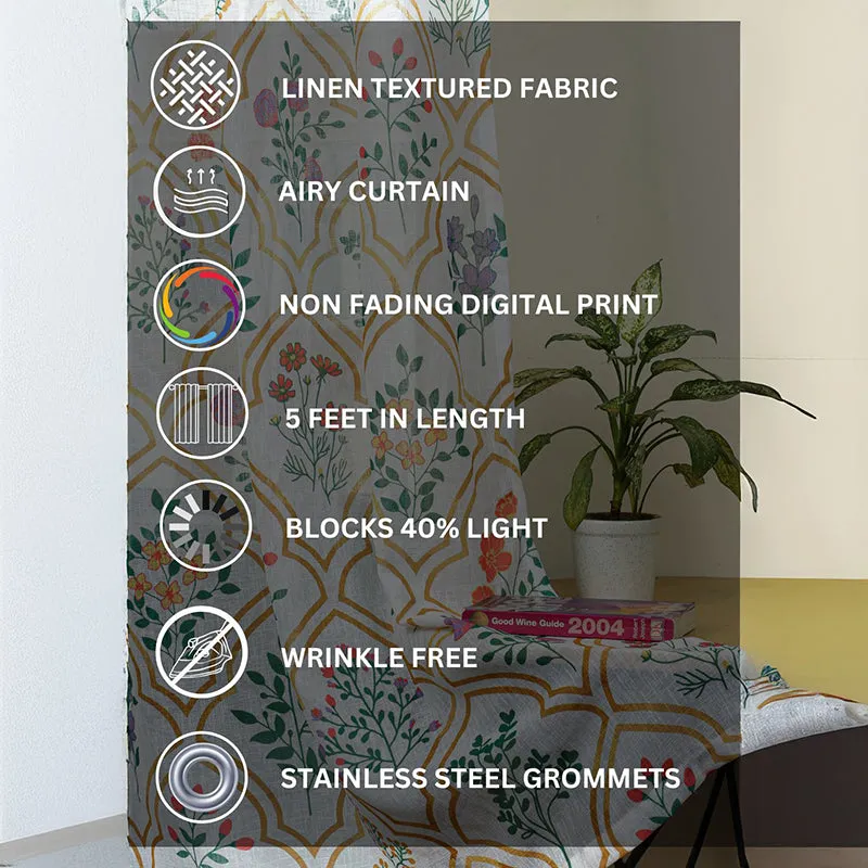 Shelyn Linen Texture Sheer Curtain - Set Of Two media 3