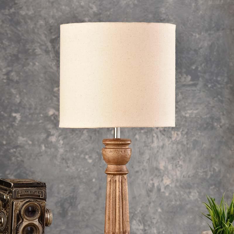 Laze N Lounge Fabric Table Lamp - Ivory media 4