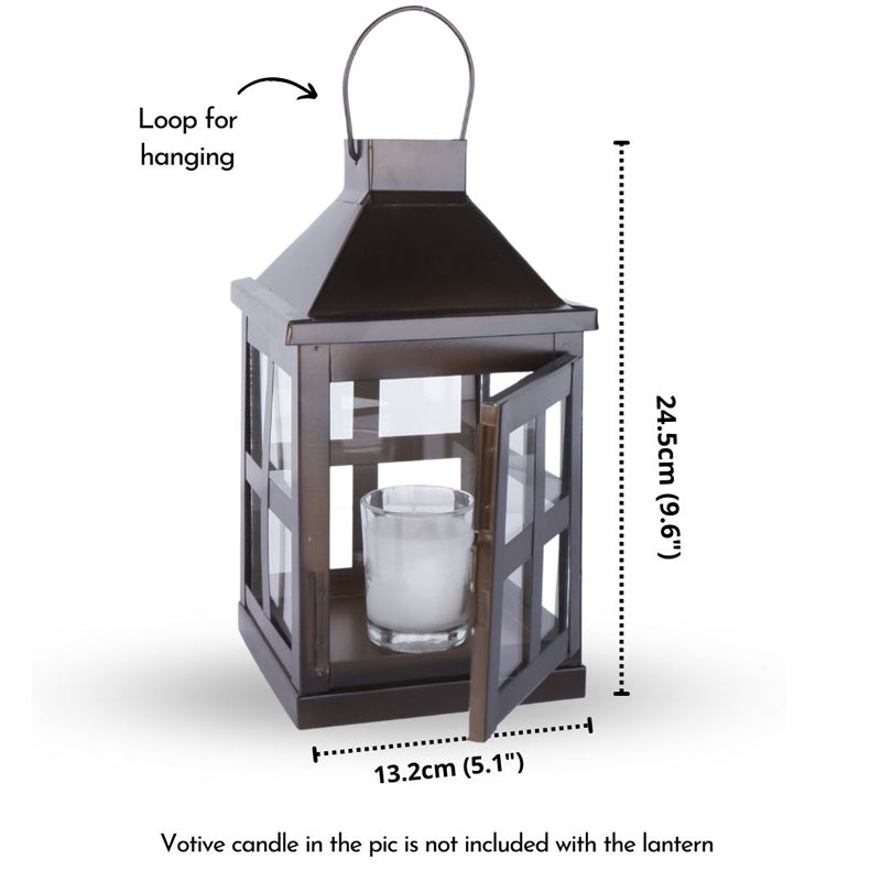 Dukio Lantern Tealight Candle Holder - Brown media 4