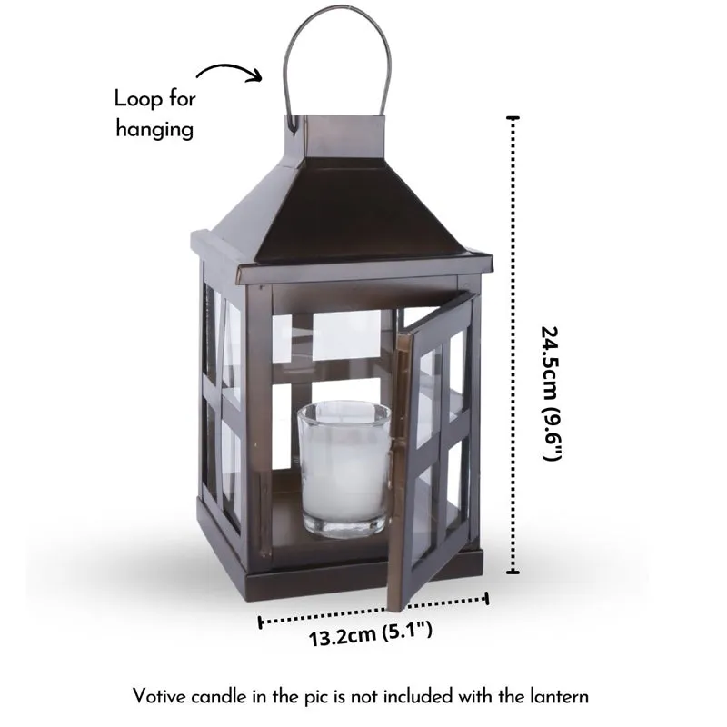 Dukio Lantern Tealight Candle Holder - Brown media 4