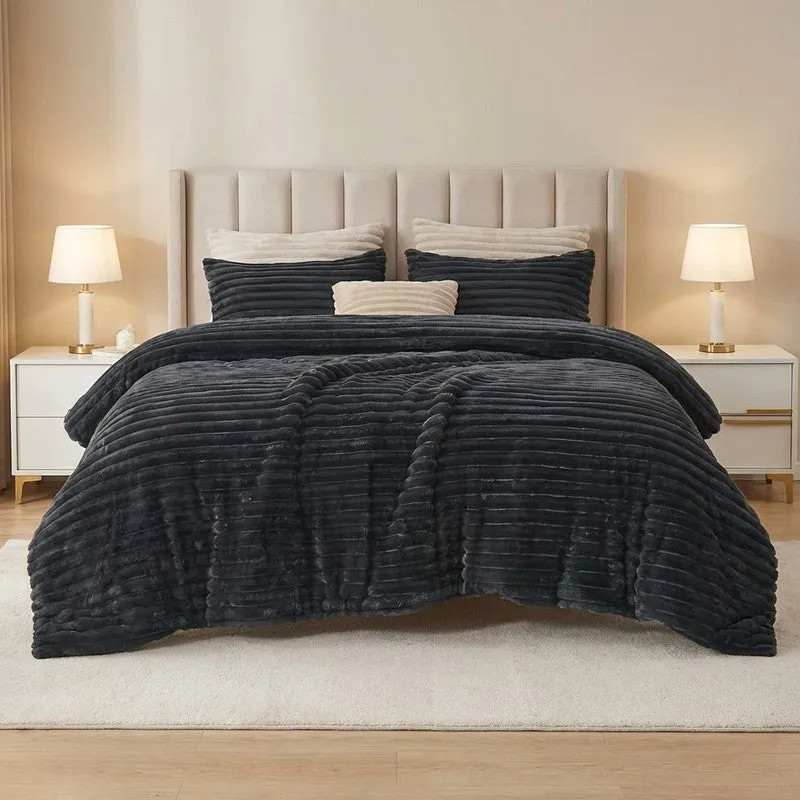 PureDrape Comfort (Black) Bedding Set - Four Piece Set media 1