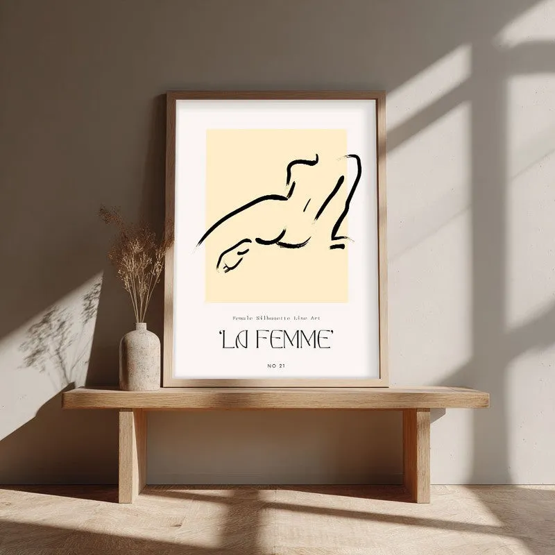 Soft Recline Canvas Wall Painting With Brown Frame media 4