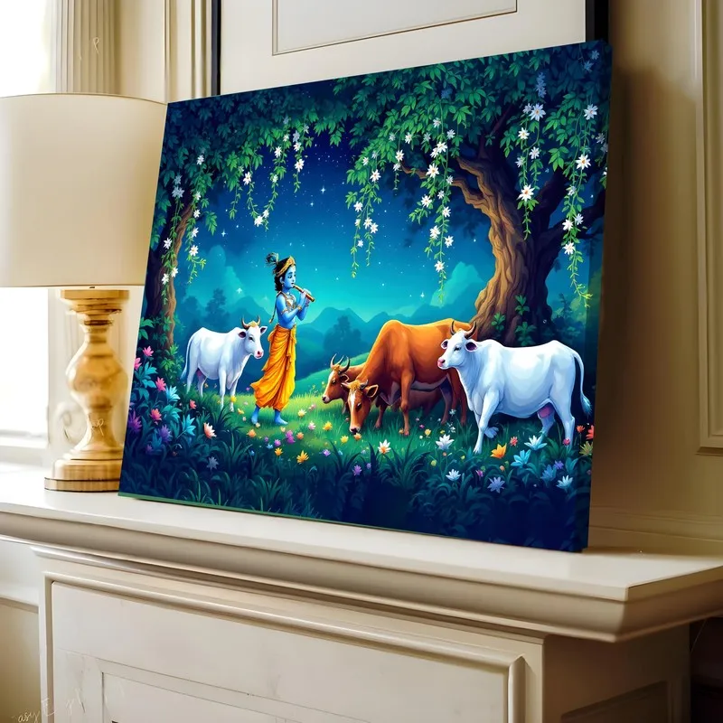 Kanha Blues Canvas Wall Art media 4