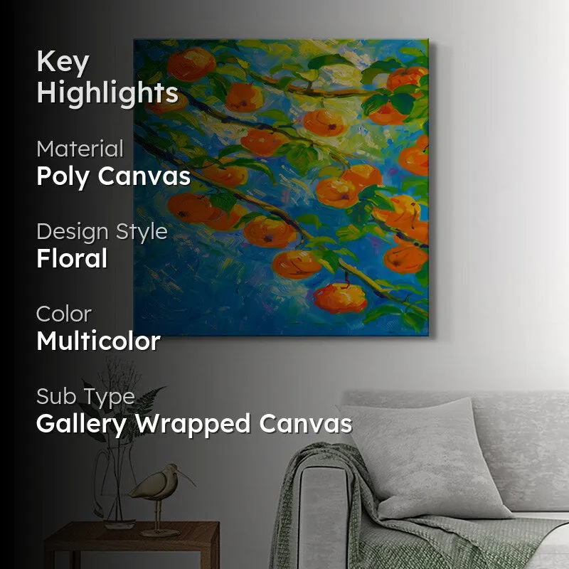 Orange Orchard Poly Canvas Wall Painting media 2