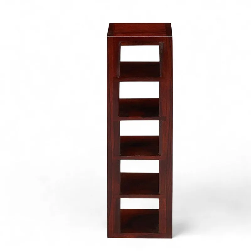 Zverox Sheesham Wooden Wine Rack - Deep Brown media 3