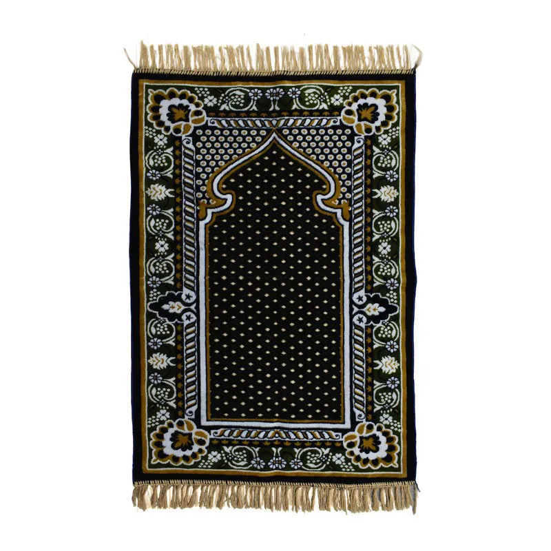 Sajdelle Velvet prayer Mat - Brown,Maroon media 3