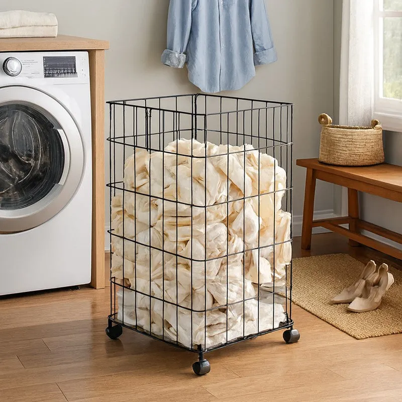 Tidygo Foldable Iron Laundry Basket - Black media 5