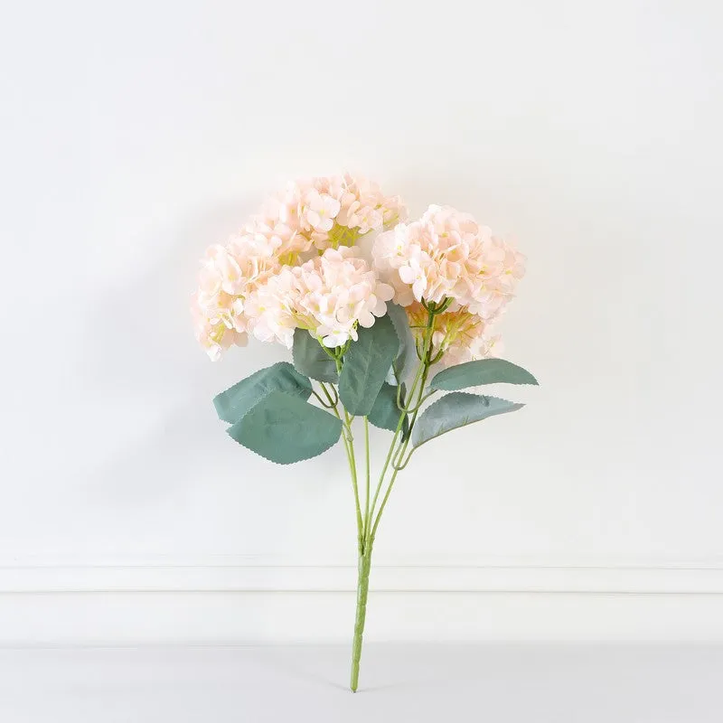 Blushira Hydrangea Artificial Flower - Peach media 4