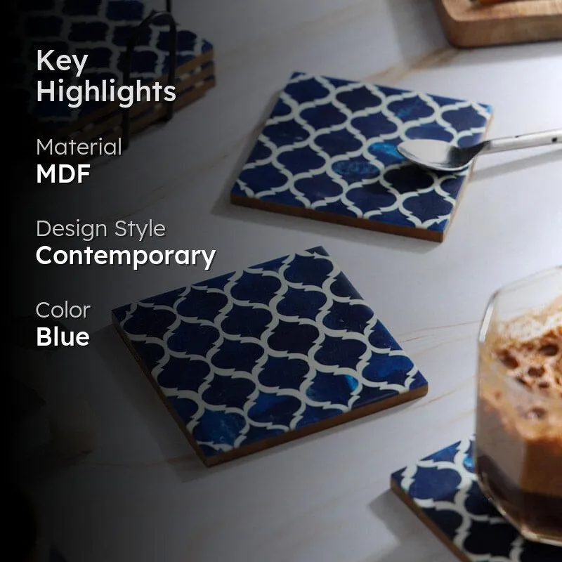 Indigo Myro Coaster - Set Of Six media 2