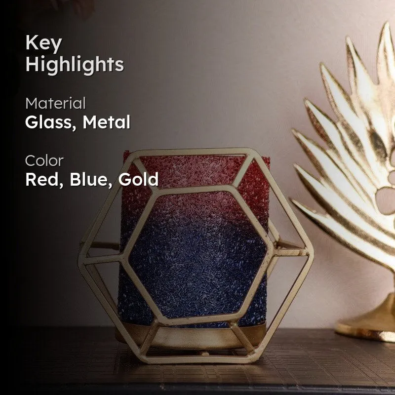 Suzette Votive - Blue & Red media 2