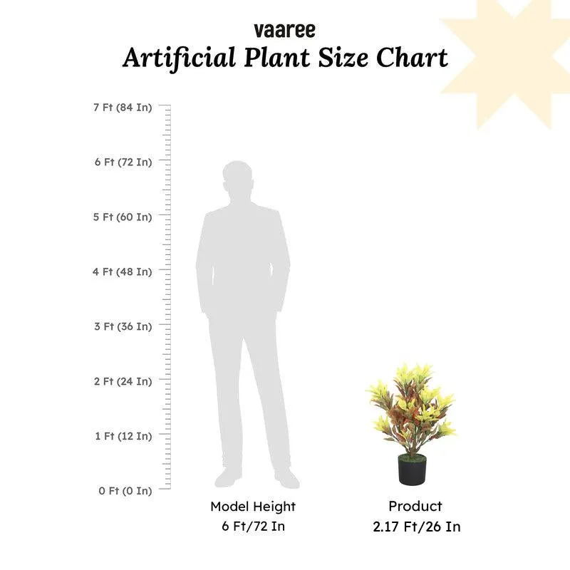 Flora Charm Artificial Plant With Black Plastic Pot media 8