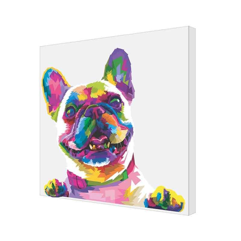 Holi hain Bull Dog Wall Art media 4