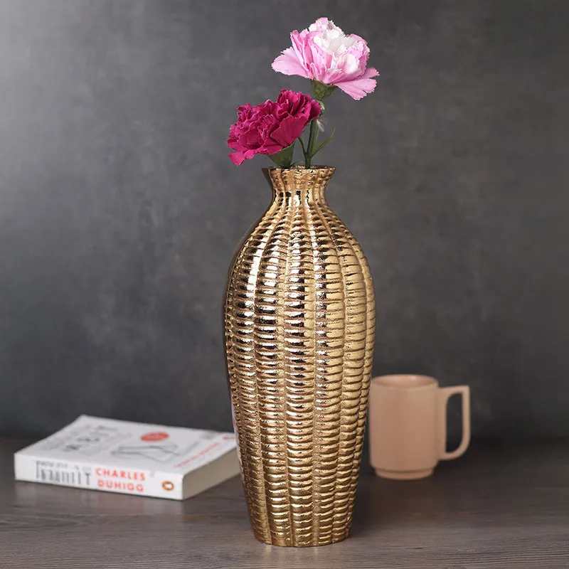 Jacinta Jade Vase - Gold media 1